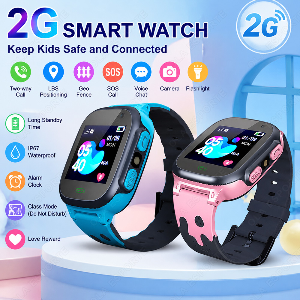 Smartwatch Watches Gift For Girls - 새로운 어린이 스마트워치 HD 터치 스크린