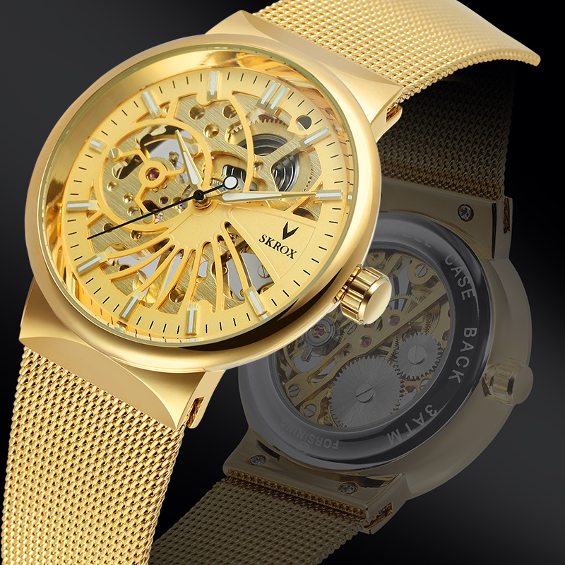 Mesh Stainless Strap - SKROX 럭셔리 브랜드 패션 남자 손목