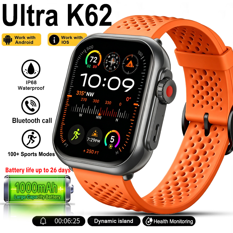 Hybrid Smartwatch - 뉴 워치 울트라 K62 스마트워치 남녀공용