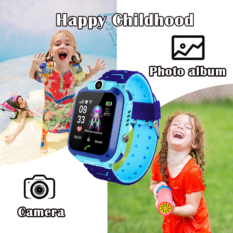 Smartwatch Watches Gift For Girls - Q12B 키즈 스마트워치 - SOS 통화,