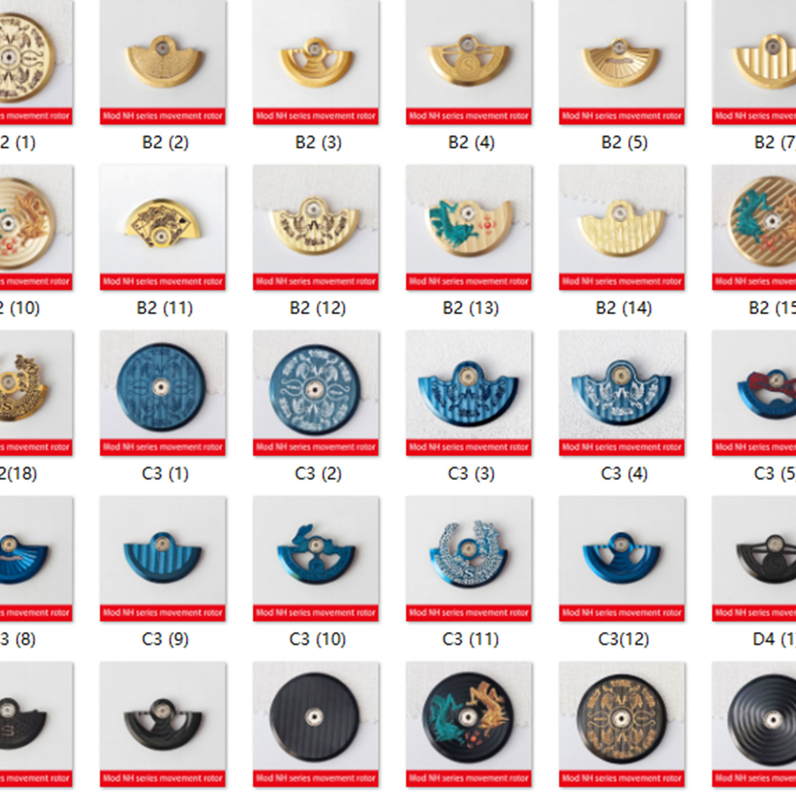 Watch Movement Rotor - NH35 로터 시계 무브먼트용 NH35, NH36,