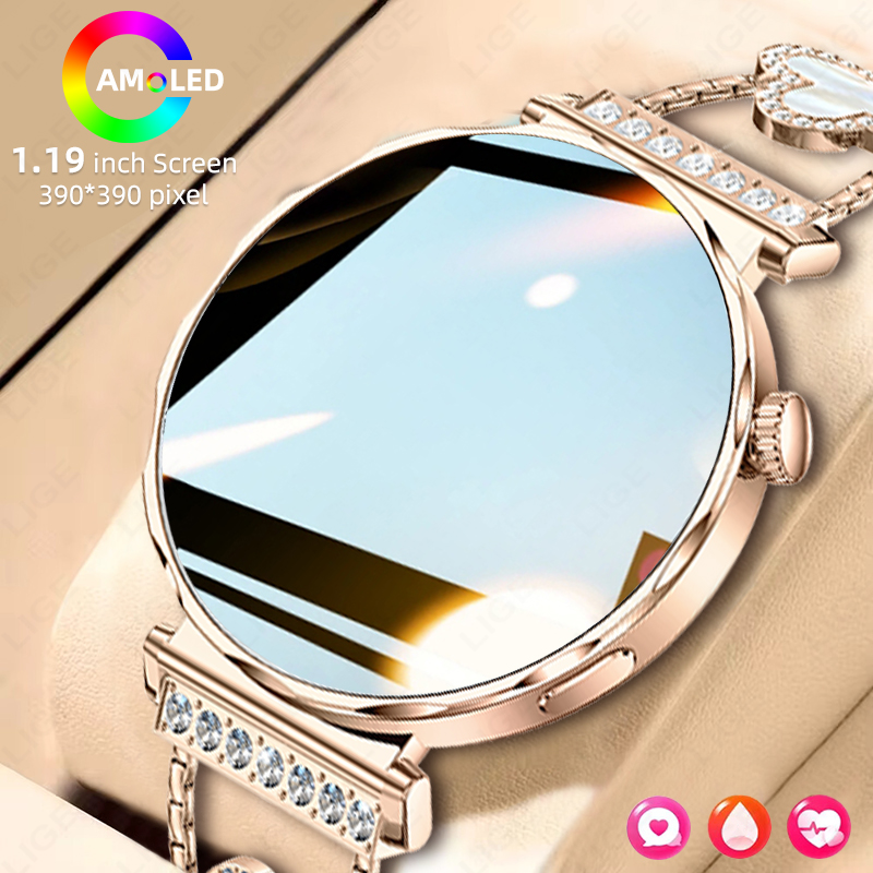 Smartwatch Luxury Watches For Women - LIGE 럭셔리 스마트 워치 여성용 AMOLED