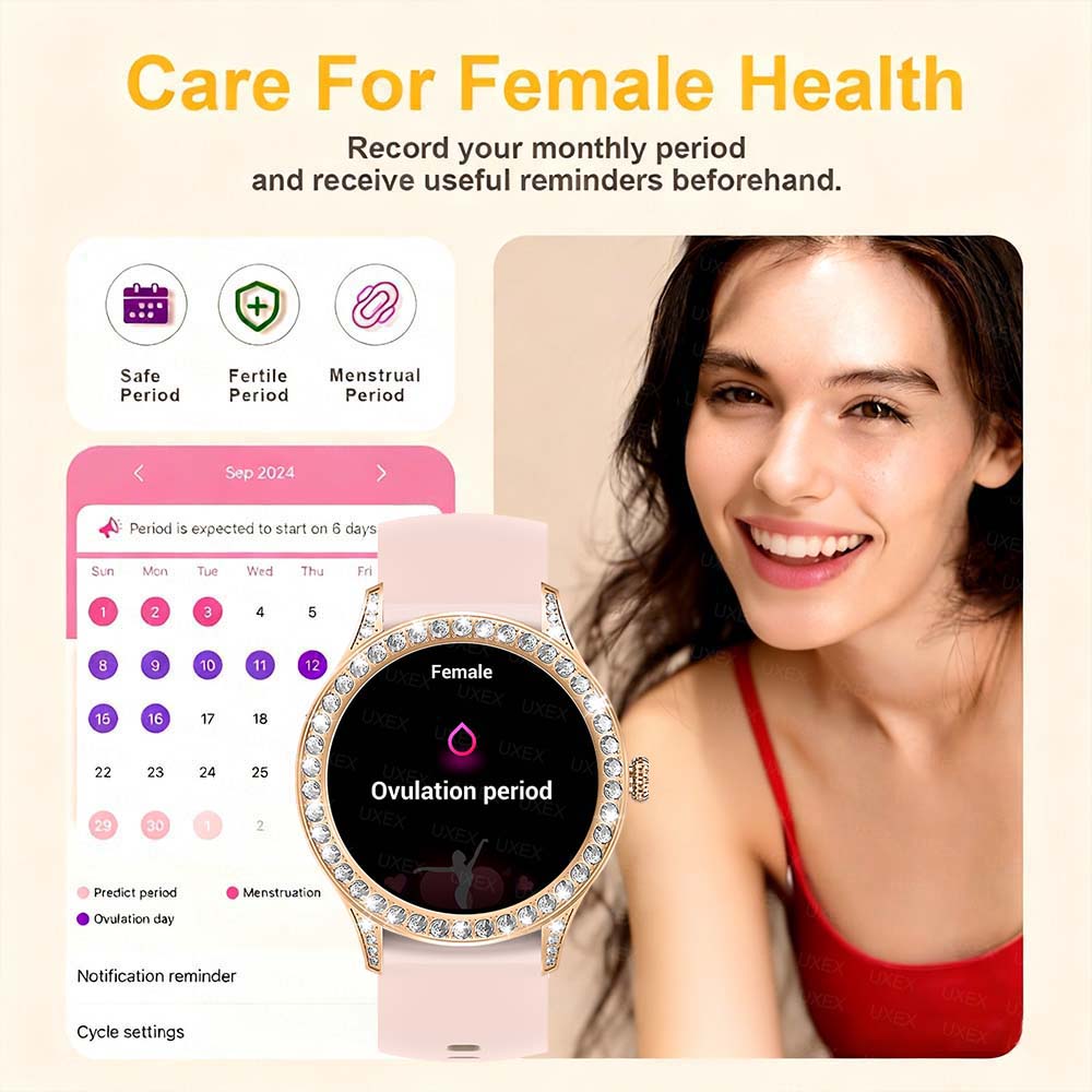 여성용 고급 스마트 워치, 1.27인치 화면, 무선 통 - Smartwatch Luxury Watches For Women 리뷰 및 가격
