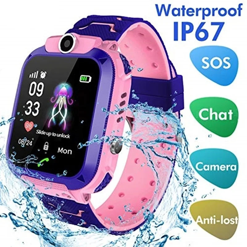 2G 어린이 스마트 시계 SOS 통화 LBS 위치 어린 - Smartwatch Watches Gift For Girls 리뷰 및 가격