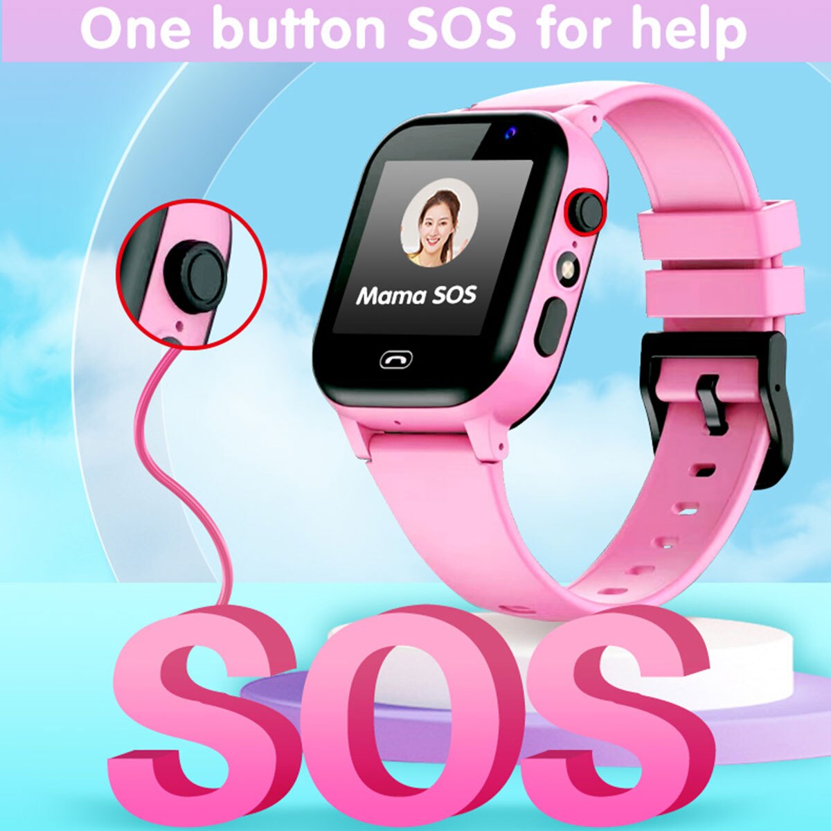 어린이 스마트 시계 SOS 통화 야외 스포츠 2G 어린 - Smartwatch Watches Gift For Girls 리뷰 및 가격