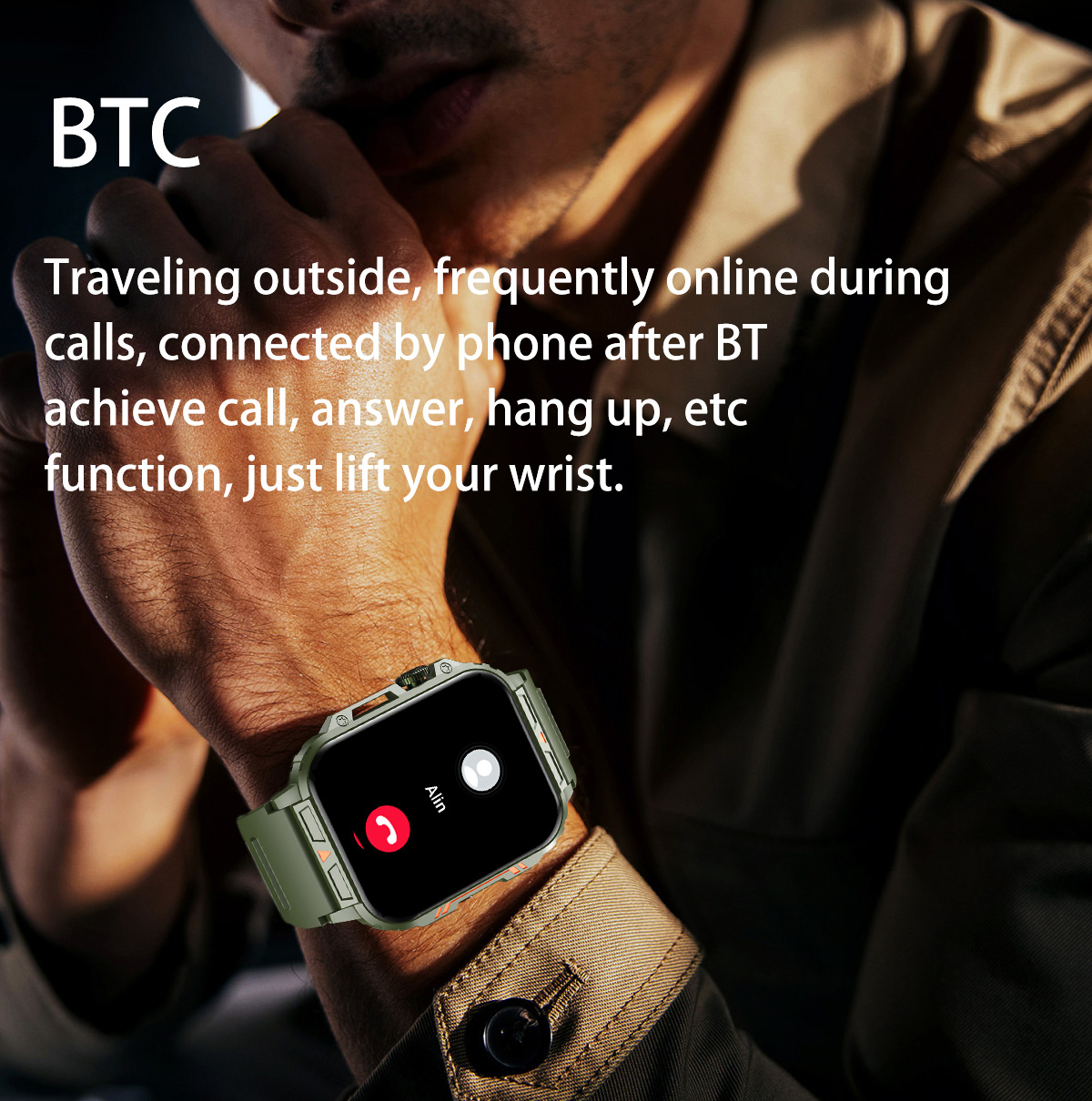 남성용 블루투스 통화 아몰레드 스마트워치, 야외 군사  - Smartwatch Watches For Mens 리뷰 및 가격