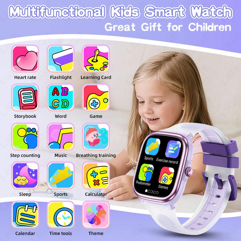 LIGE 2026 새로운 어린이 학습용 스마트워치 키즈 - Smartwatch Watches Gift For Girls 리뷰 및 가격