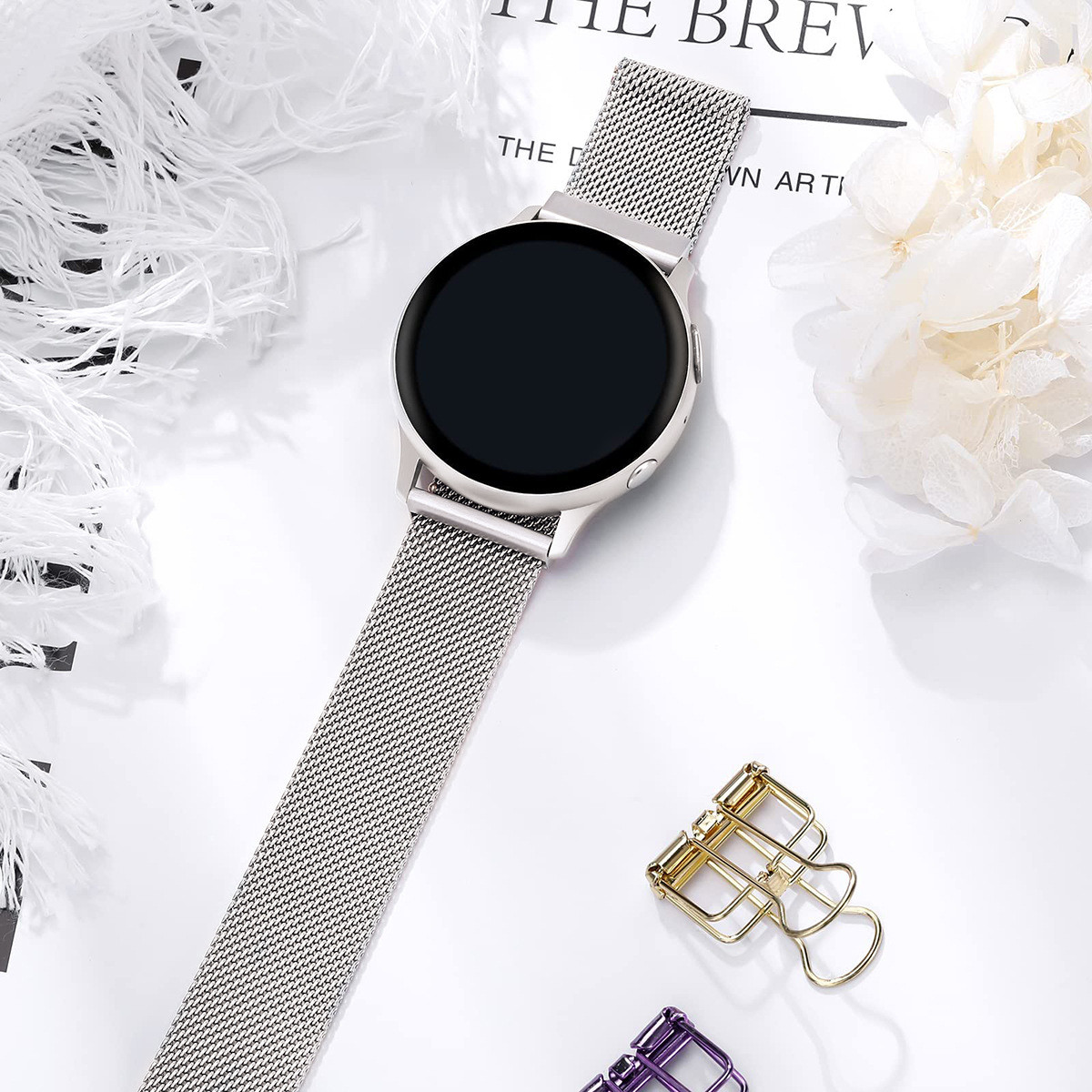 여성용 패션 워치 밴드, 삼성 갤럭시 워치 4, 6,  - Smartwatch Luxury Watches For Women 리뷰 및 가격