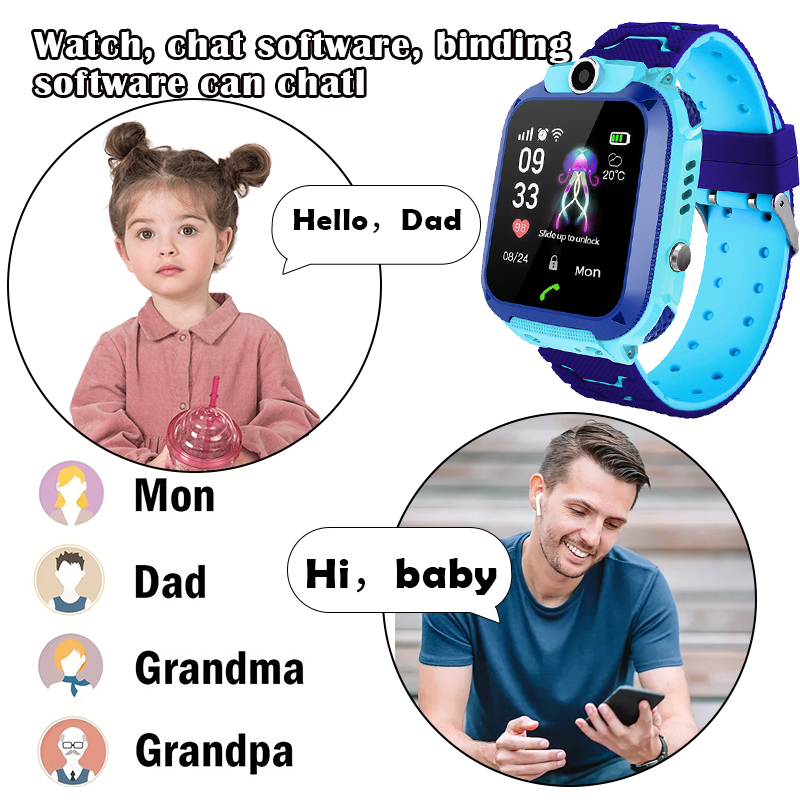 Q12B 키즈 스마트워치 - SOS 통화, 건강 모니터 - Smartwatch Watches Gift For Girls 리뷰 및 가격