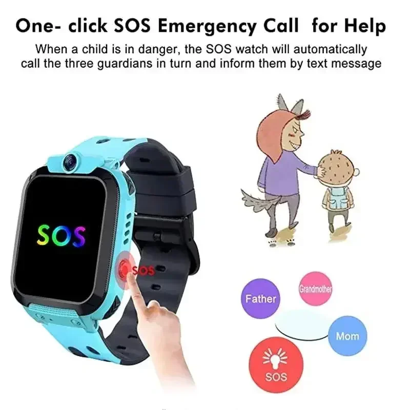 레노버 방수 스마트 워치, 어린이용 SOS 기능, GP - Smartwatch Watches Gift For Girls 리뷰 및 가격