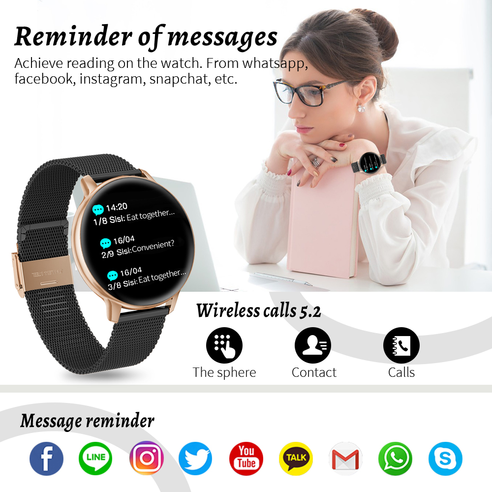 FOXBOX 스마트 시계 건강 모니터링 스포츠 피트니스 - Smartwatch Luxury Watches For Women 리뷰 및 가격
