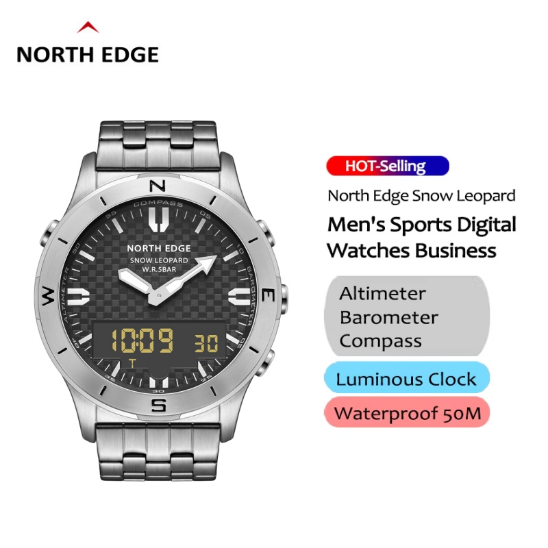 NORTH EDGE 남성용 아웃도어 디지털 시계 50M - Smartwatch Digital Watches For Men 리뷰 및 가격