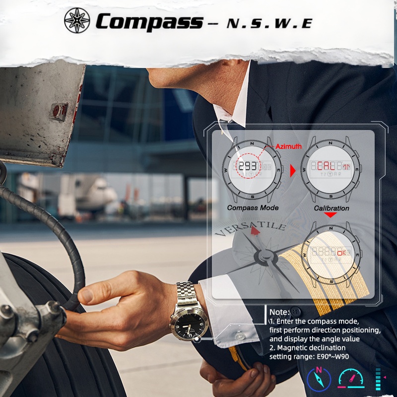 NORTH EDGE 남성용 아웃도어 디지털 시계 50M - Smartwatch Digital Watches For Men 리뷰 및 가격