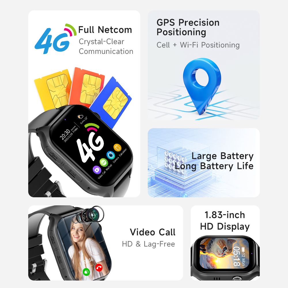 스마트워치 4G 키즈 GPS AGPS LBS SOS 음 - Smartwatch Watches For 12 Year Old Boy 리뷰 및 가격