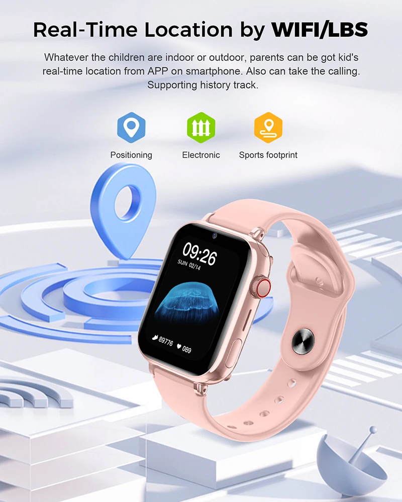 어린이용 LBS 위치 SOS 전화 통화 SIM 카드 카 - Smartwatch Watches Gift For Girls 리뷰 및 가격