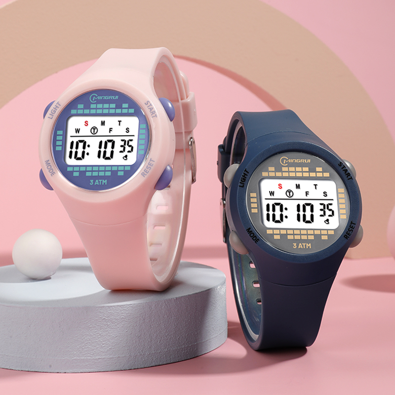 어린이 전자 시계 소녀 핑크 귀여운 중학교 소년 시계  - Smartwatch Watches Gift For Girls 리뷰 및 가격