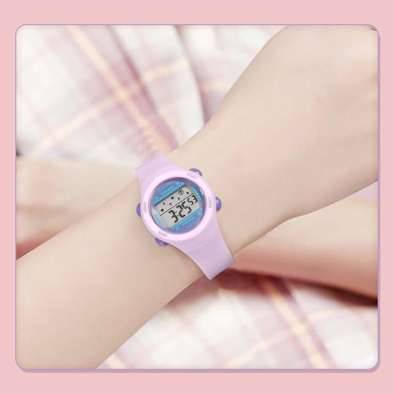 어린이 전자 시계 소녀 핑크 귀여운 중학교 소년 시계  - Smartwatch Watches Gift For Girls 리뷰 및 가격