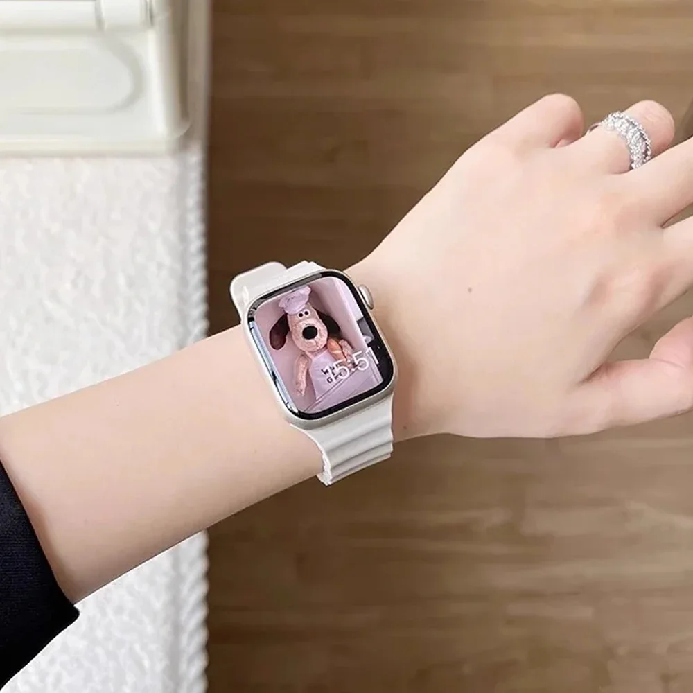 애플 워치 밴드용 실리콘 오션 스트랩, 울트라 시리즈  - Smartwatch Apple Watches For Men 리뷰 및 가격