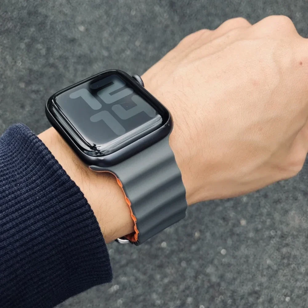 애플 워치 밴드용 실리콘 오션 스트랩, 울트라 시리즈  - Smartwatch Apple Watches For Men 리뷰 및 가격