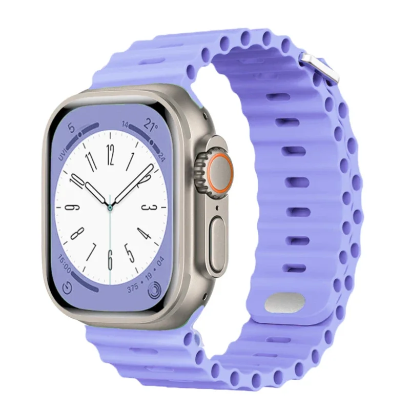 애플 워치 밴드용 실리콘 오션 스트랩, 울트라 시리즈  - Smartwatch Apple Watches For Men 리뷰 및 가격