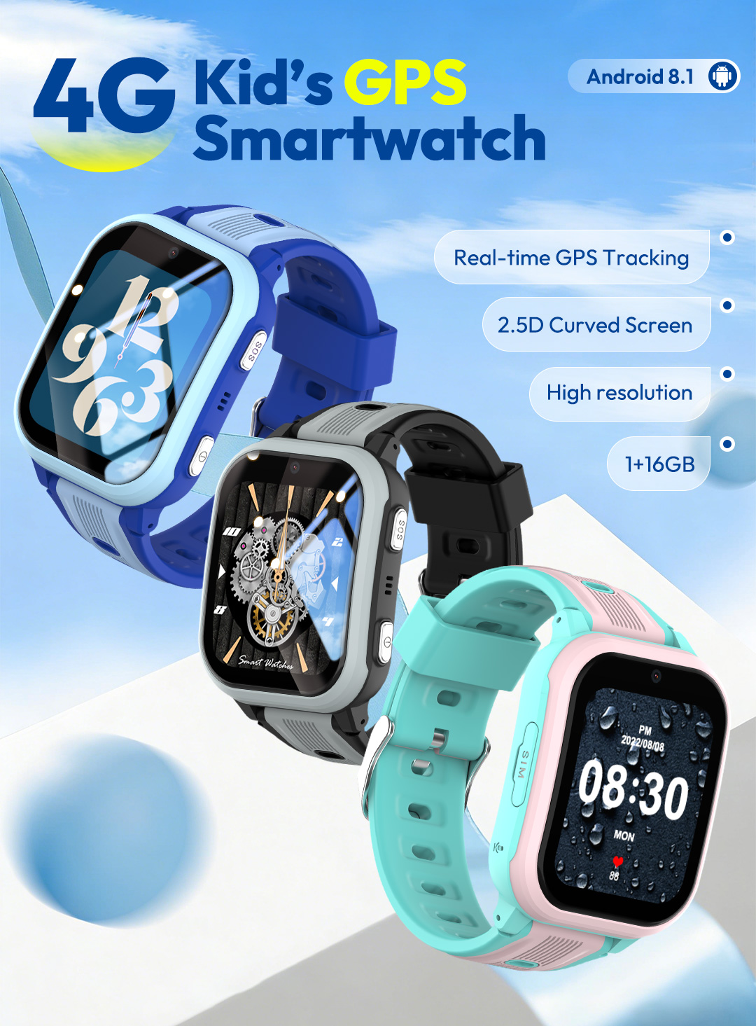 KT41 스마트워치 - 4G폰 어린이용 시계 - 고해상 - Smartwatch Watches Gift For Girls 리뷰 및 가격