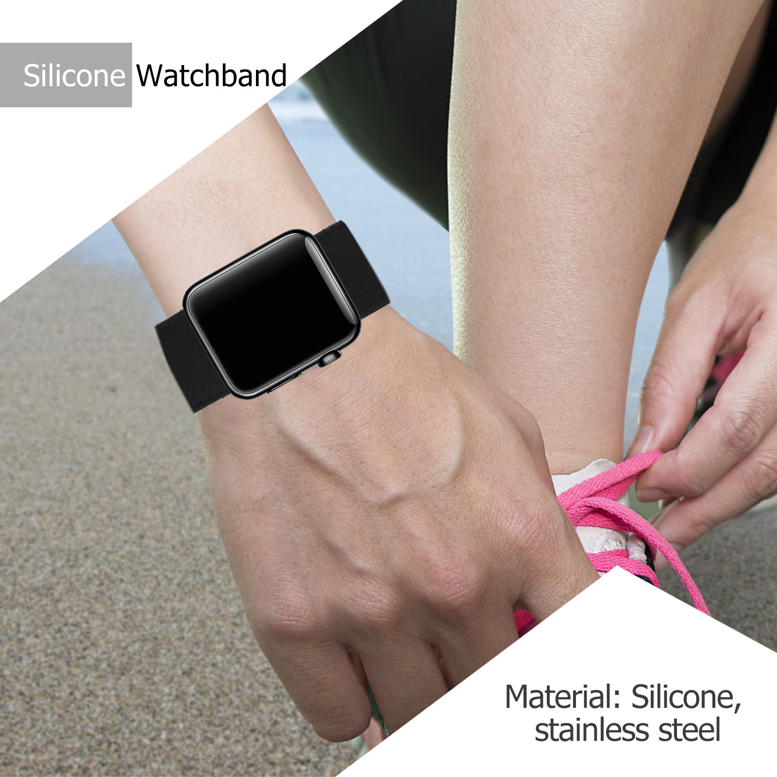 실리콘 시계줄, 고급 스테인리스 스틸 버클, 다양한 손 - Smartwatch Premium Watches For Women 리뷰 및 가격