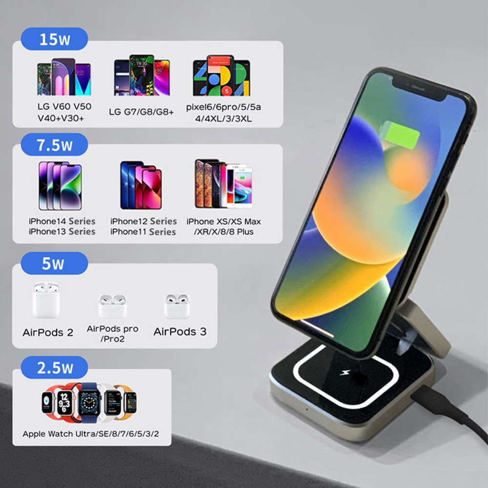 접이식 자기 무선 충전기 Samsung S25 S24  - Watches Smartwatch Samsung 리뷰 및 가격