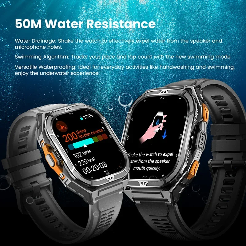 럭셔리 AMOLED 스마트워치, 실제 GPS 탑재, 5 - Smartwatch Digital Watches For Men 리뷰 및 가격