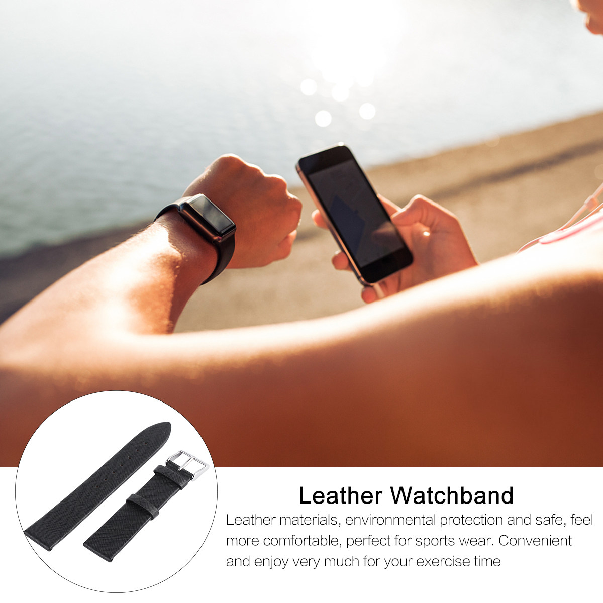 20mm 시계줄, 고급 소가죽 소재, 부드럽고 유연하며 - Smartwatch Premium Watches For Women 리뷰 및 가격