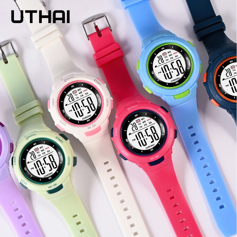 UTHAI 어린이 시계 스포츠 패션 빛나는 방수 알람  - Smartwatch Watches Gift For Girls 리뷰 및 가격
